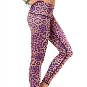 Teeki Purple Awakening Leopard Leggings